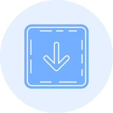 ok aşağı yön simgesi