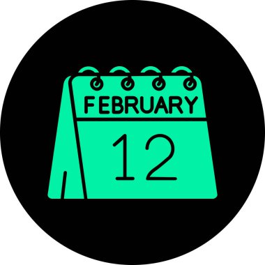 Takvim simgesi, vektör çizimi