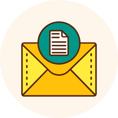 e- posta iletisi vektör illüstrasyonu