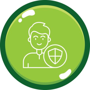 Doktor Web simgesi, vektör illüstrasyonu