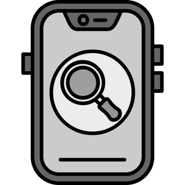 akıllı telefon simgesi vektör illüstrasyonu