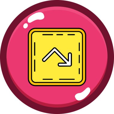 Modern bir simgenin vektör illüstrasyonu