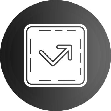 Ok simgesi. Düz tasarım