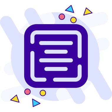 Mavi ve beyaz bir ikonun vektör illüstrasyonu