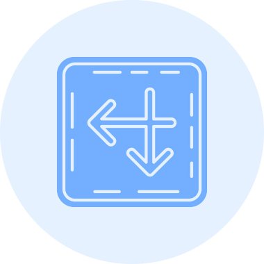 Yön ok ikonu vektör illüstrasyonu