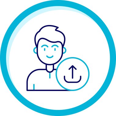 kullanıcı. Web simgesi basit illüstrasyon