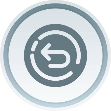 Bir çember simgesinin vektör illüstrasyonu