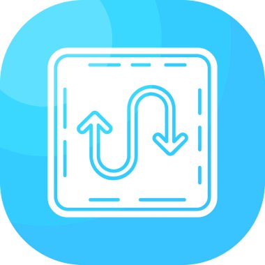 yön ikonu, vektör illüstrasyonu