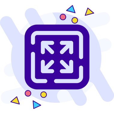 Bir bulmacanın modern simgesinin vektör çizimi