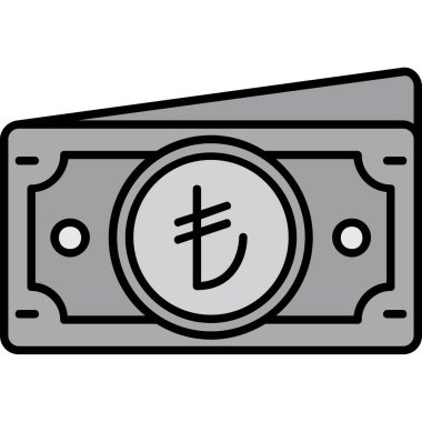 Para için. Web simgesi basit illüstrasyon