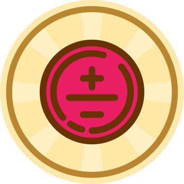 Bir sikkevektör illüstrasyon