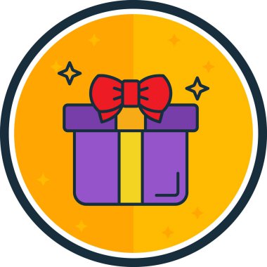 hediye kutusu vektör simgesi.