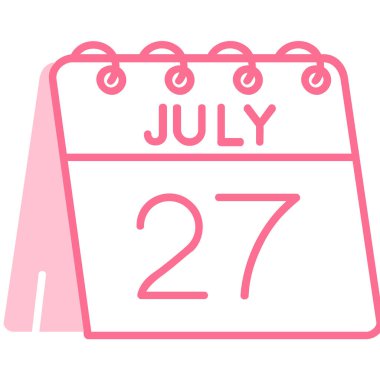 Takvim simgesi, vektör illüstrasyonu. Basit tasarım