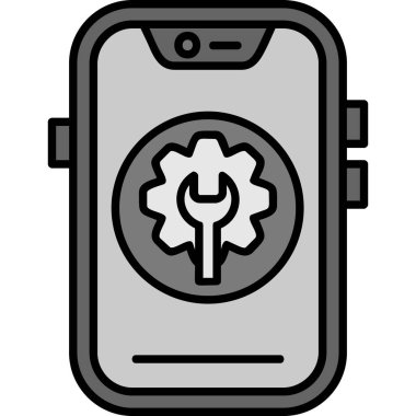 akıllı telefon bataryası izole edilmiş simge