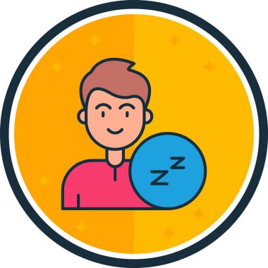 erkek web simgesi, basit vektör illüstrasyonu