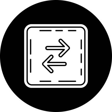 yön ikonu vektör illüstrasyonu