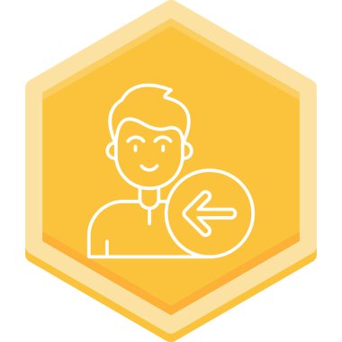 Adam konuşma baloncuğu ile çerçevede