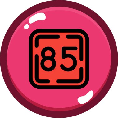 Bilardo. Web simgesi basit illüstrasyon