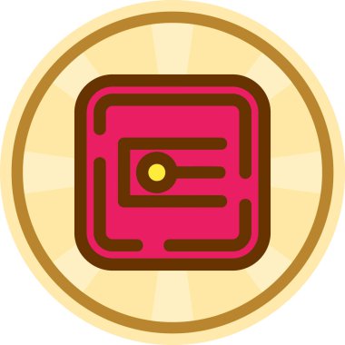 Bir kumarhane simgesinin vektör illüstrasyonu