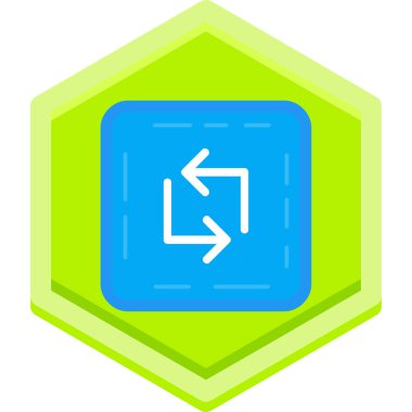 Modern bir simgenin vektör illüstrasyonu