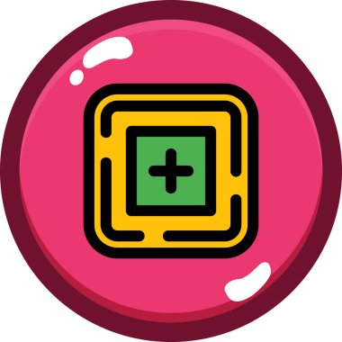 Çizgi film simgesinin vektör çizimi