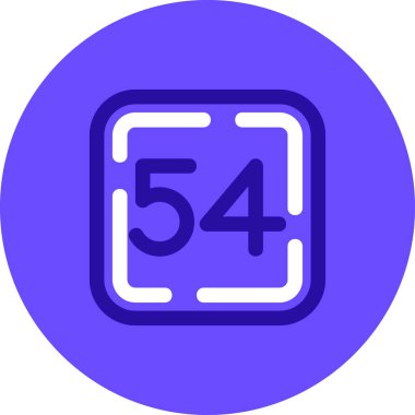 545 simgesi, vektör illüstrasyonu beyaz arkaplanda izole edildi