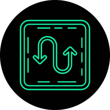 ok simgesi, vektör illüstrasyonu