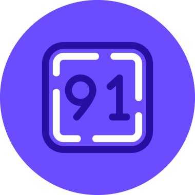 9 numaralı simge, vektör illüstrasyon tasarımı