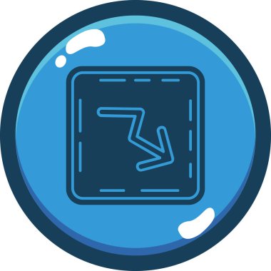 İzole edilmiş tek bir su damlası simgesinin vektör çizimi