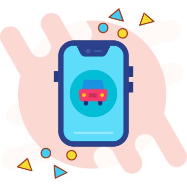 Akıllı Telefon. Basit illüstrasyon