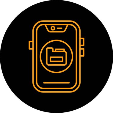 Vektör Mobil simge illüstrasyonu