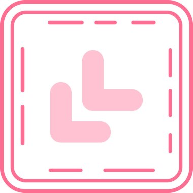 Tek bir aşağı doğru vektör illüstrasyonu