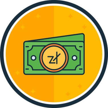 Dolar. Web simgesi basit illüstrasyon