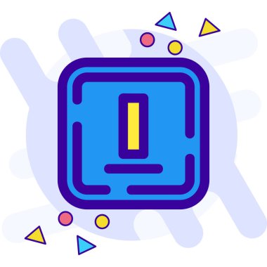 Modern bir simgenin vektör illüstrasyonu