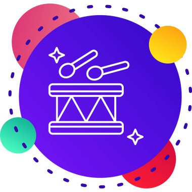 Çizgi Sihirli değnek simgesi beyaz arkaplanda izole edildi. Yıldız şeklinde sihirli aksesuar. Sihirli güç. Renkli taslak konsepti. Vektör.