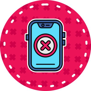 Bir smartphone simge vektör çizim