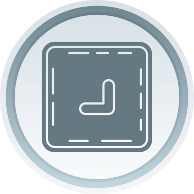 trend biçimi izole edilmiş arkaplanda sola döndürme simgesi