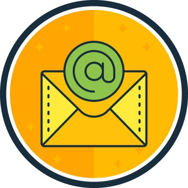 E- posta simgesinin vektör illüstrasyonu