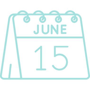 Takvim simgesi tasarımı, vektör illüstrasyonu