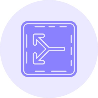 Yön ok ikonu vektör illüstrasyonu