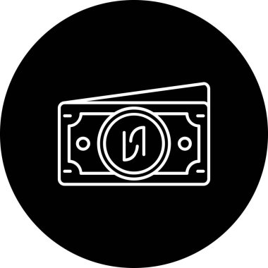 Web projesi için vektör dolar simgesi