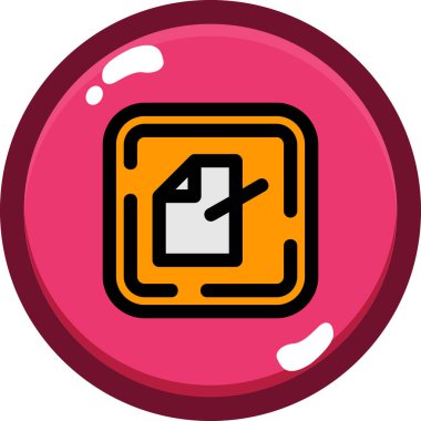 Bir sikkevektör illüstrasyon