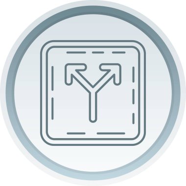 Bir harita simgesinin vektör illüstrasyonu