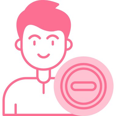 Adamım. Web simgesi basit illüstrasyon