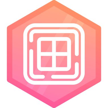 Modern simgenin vektör illüstrasyonu