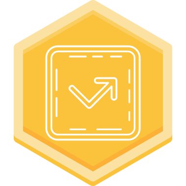 Modern bir simgenin vektör illüstrasyonu