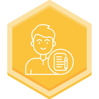 Konuşma balonu olan adam