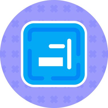 Bir dairenin mavi ve beyaz arkaplanının vektör çizimi