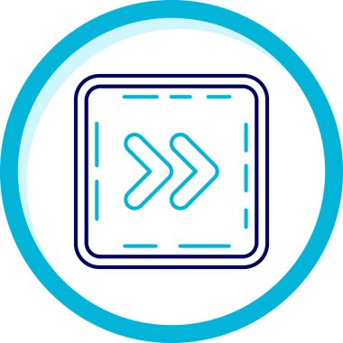 Bir dairenin tek bir simgesinin vektör çizimi