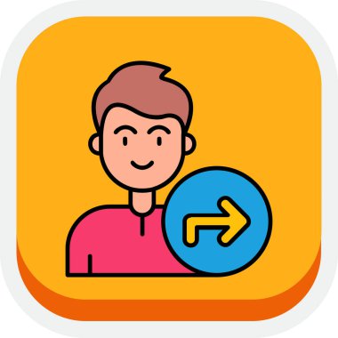 Evlat. Web simgesi basit illüstrasyon